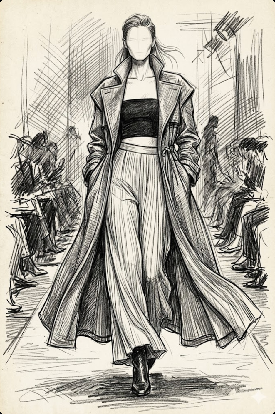 Couture Fashion Pencil Sketches