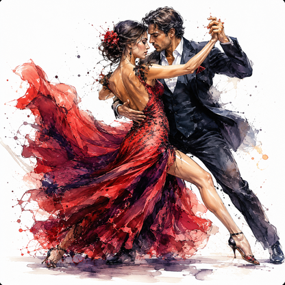 Elegant Motion Watercolor Characters