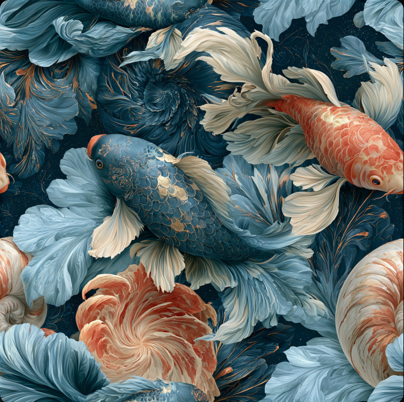 Bioluminescent Fossil Garden Patterns