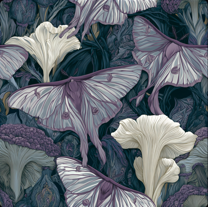 Bioluminescent Fossil Garden Patterns