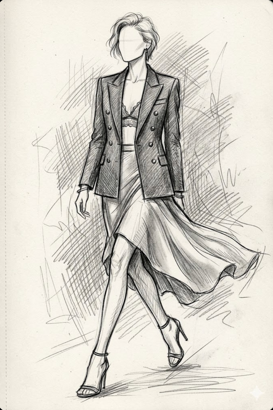 Couture Fashion Pencil Sketches