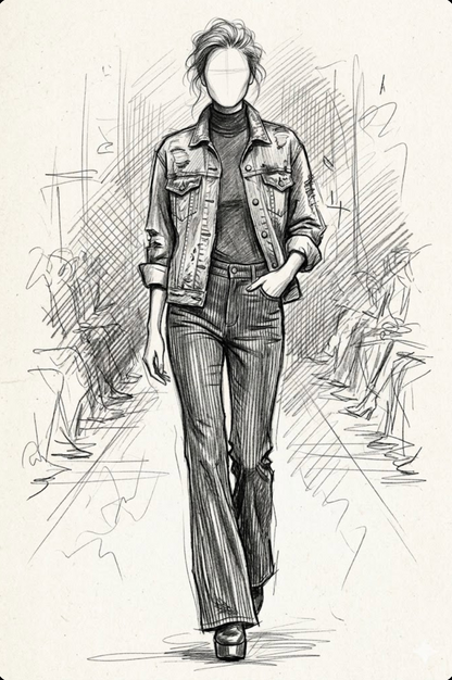 Couture Fashion Pencil Sketches