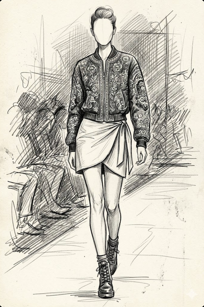 Couture Fashion Pencil Sketches