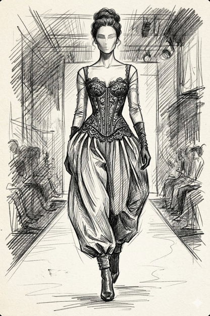 Couture Fashion Pencil Sketches