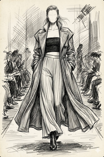 Couture Fashion Pencil Sketches