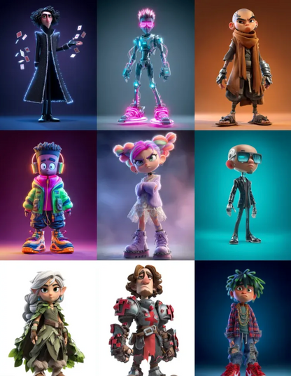 3D Cartoon Characters